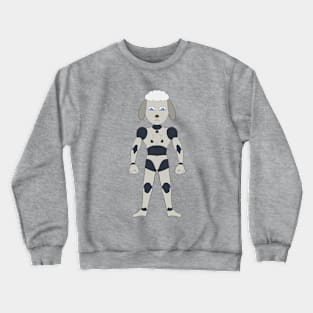 Futuristic robot android sheep Crewneck Sweatshirt